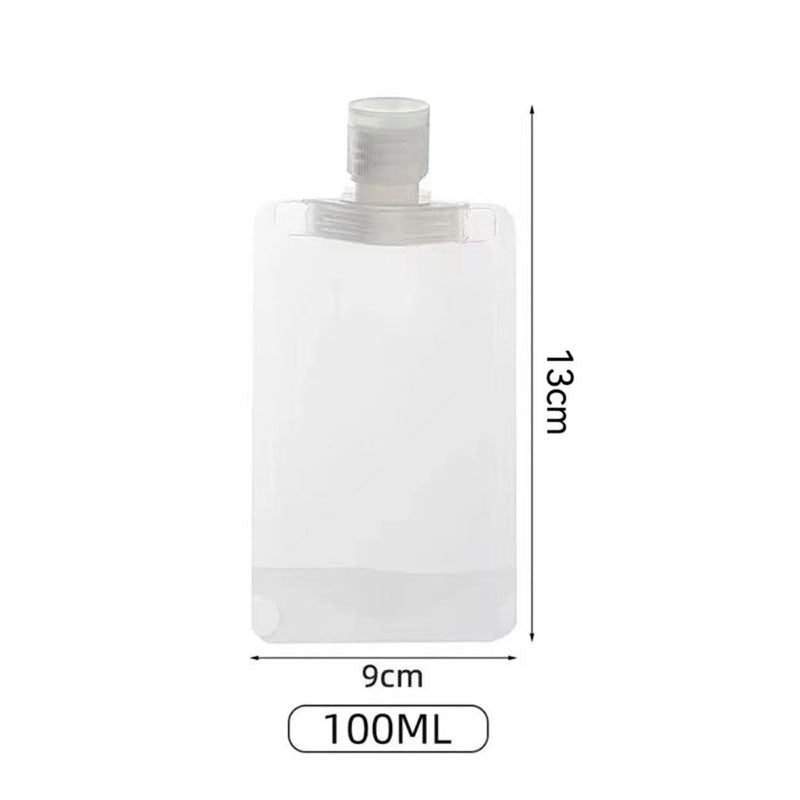 Portable Liquid Cosmetics Reffilable Squeeze Pouch