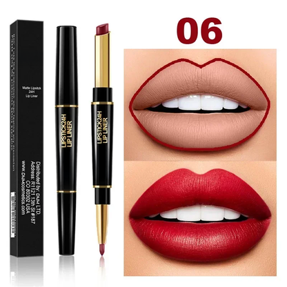 2-in-1 Waterproof Lipstick + Lip Liner