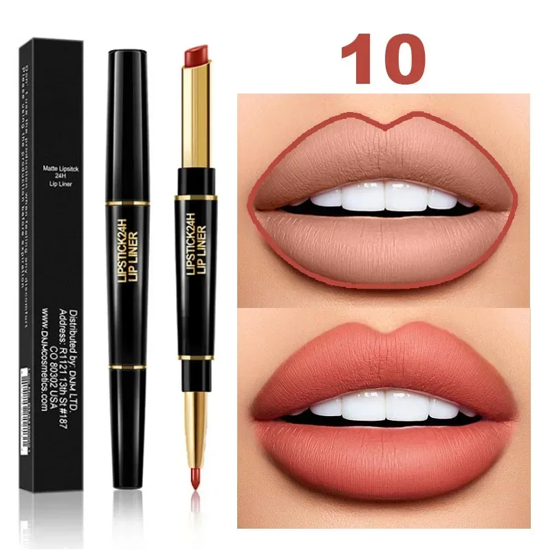 2-in-1 Waterproof Lipstick + Lip Liner