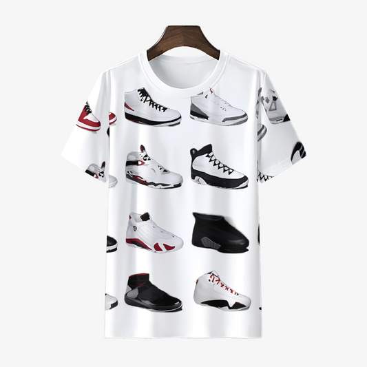 Basketball sneakers, sports t-shirts, pure cotton