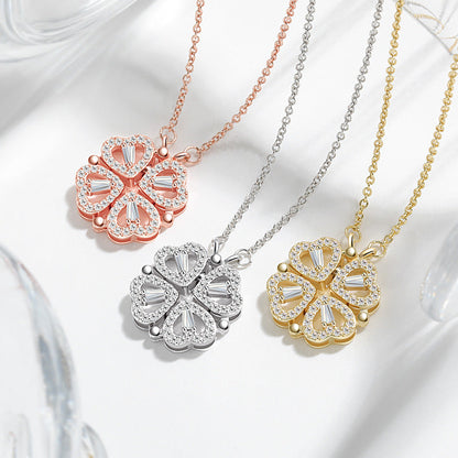 Four-Heart Clover Necklace