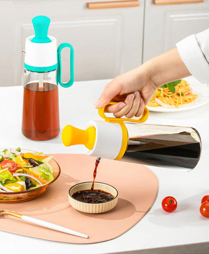 Oil Dispenser Bottle with Silicone Brush