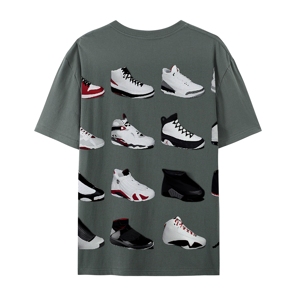 Basketball sneakers, sports t-shirts, pure cotton