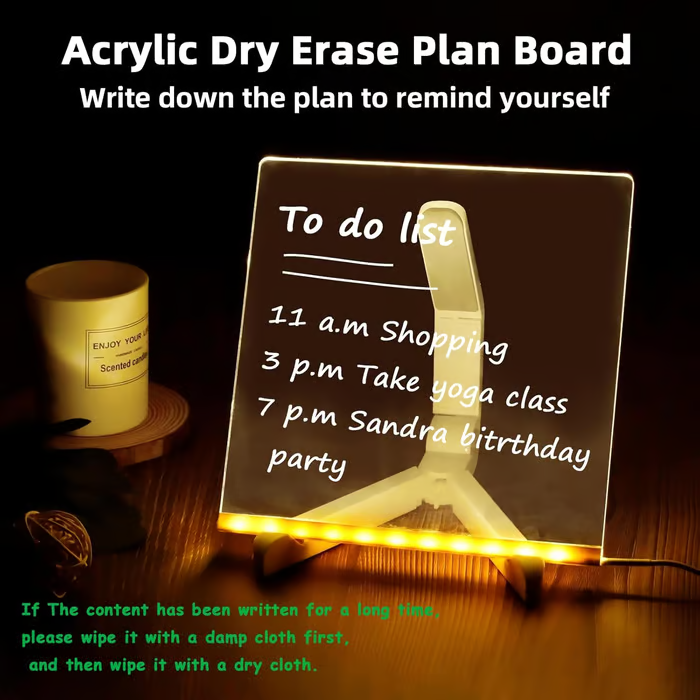 LED Acrylic Memo Board