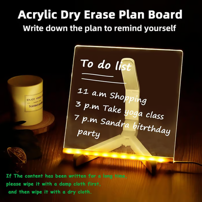 LED Acrylic Memo Board