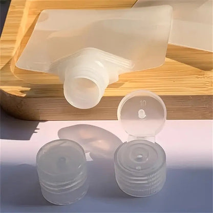 Portable Liquid Cosmetics Reffilable Squeeze Pouch