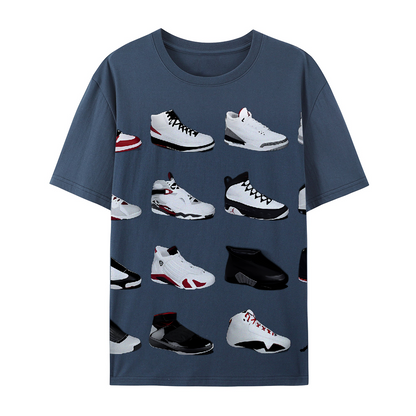 Basketball sneakers, sports t-shirts, pure cotton