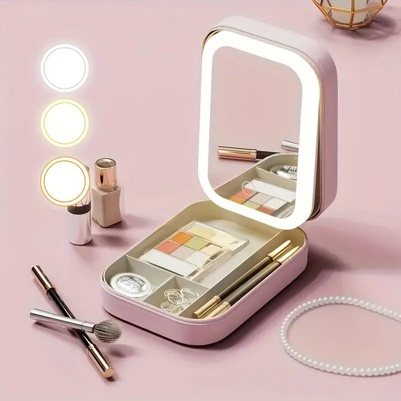 Cosmetic Box with Vanity Mirror