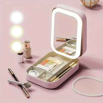 Cosmetic Box with Vanity Mirror