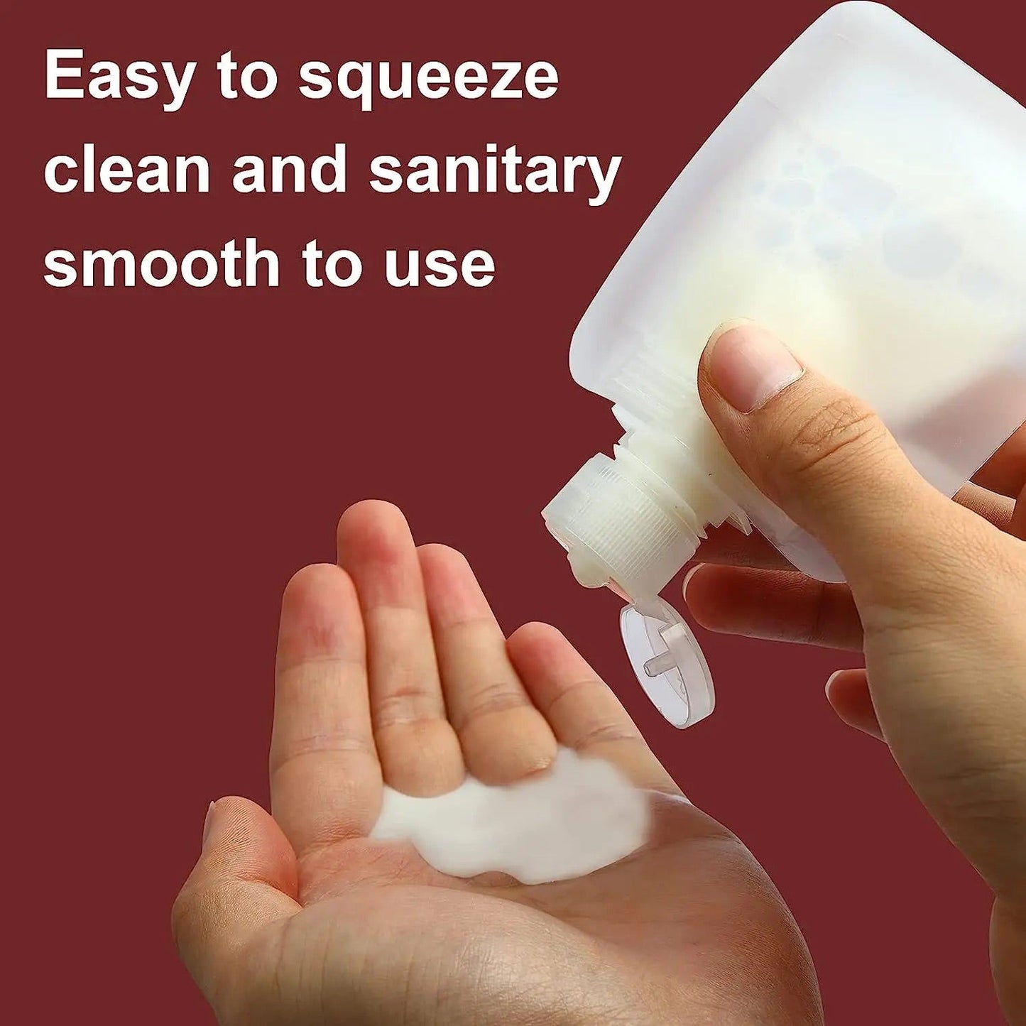 Portable Liquid Cosmetics Reffilable Squeeze Pouch