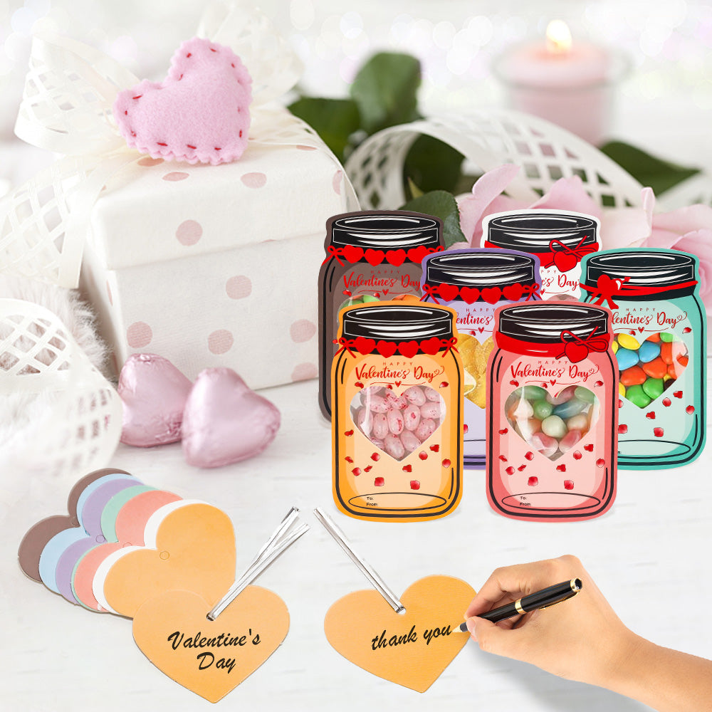 Mason Jar Valentine Cards