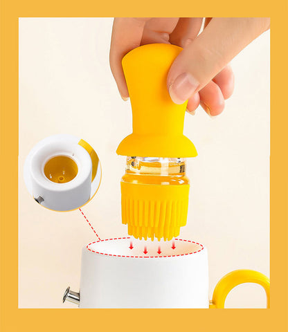 Oil Dispenser Bottle with Silicone Brush