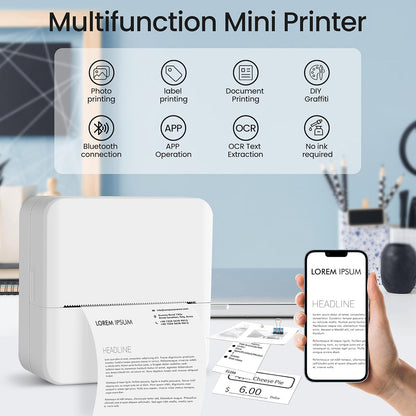 Inkless Thermal Printer