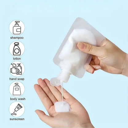 Portable Liquid Cosmetics Reffilable Squeeze Pouch