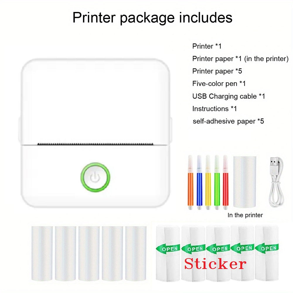 Inkless Thermal Printer