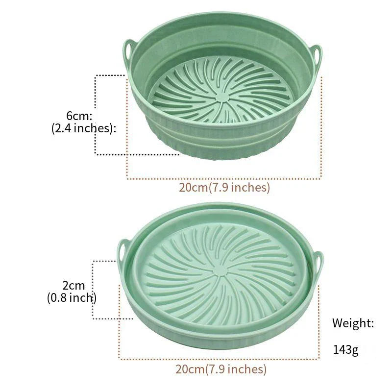 Air fryer silicone tray