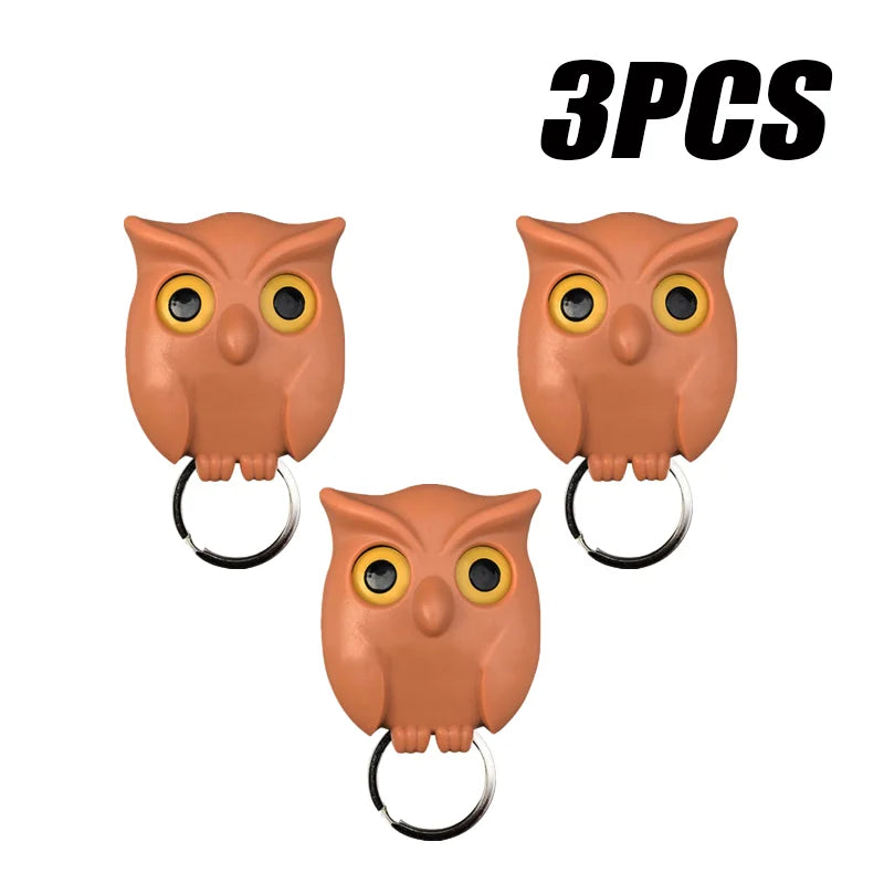 Magnetic Owl Keychain