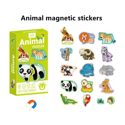 Animal shaped magnetic alphabet