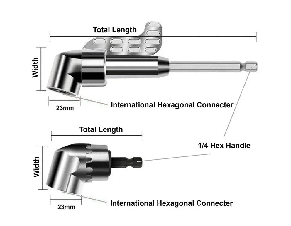 Right Angle Drill Extension