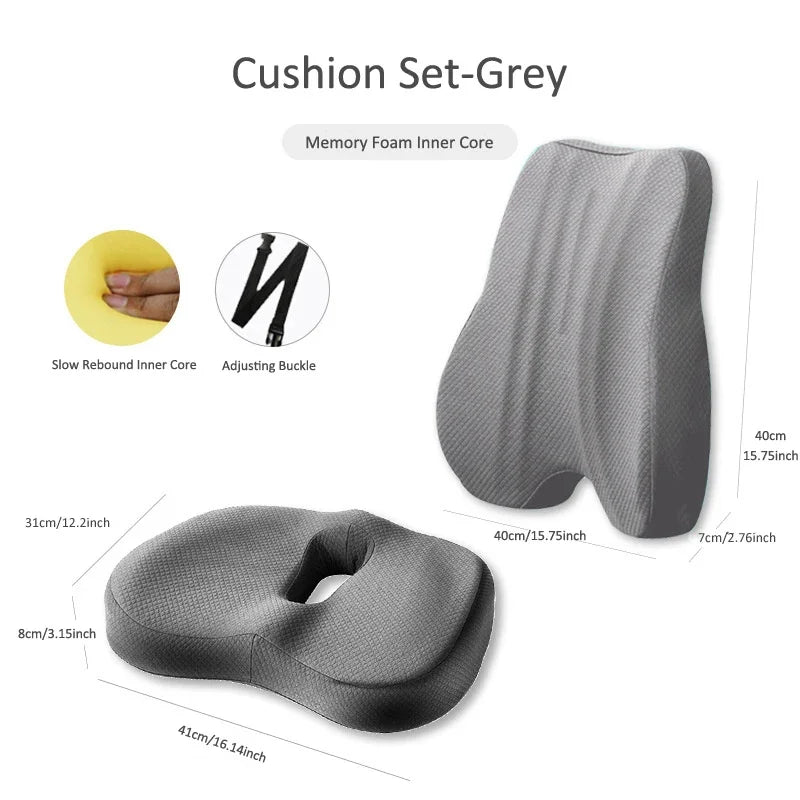 Memory Foam Seat & Back Cushion