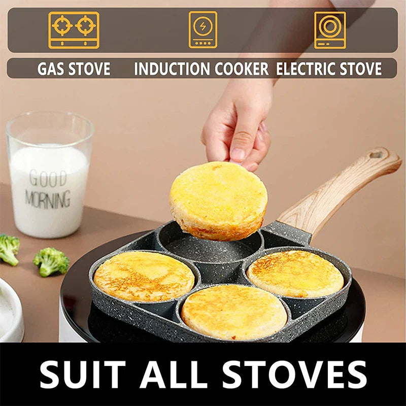 4-Hole Egg and Pancake Frying Pan