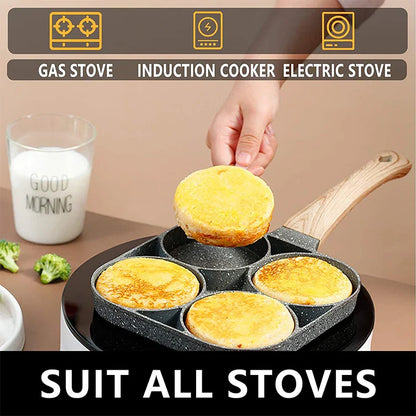 4-Hole Egg and Pancake Frying Pan