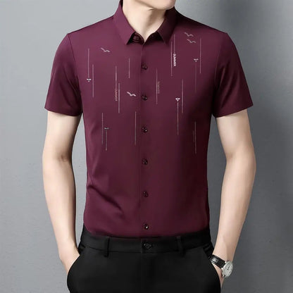 MEN'S ICE SILK BUSINESS SHIRT