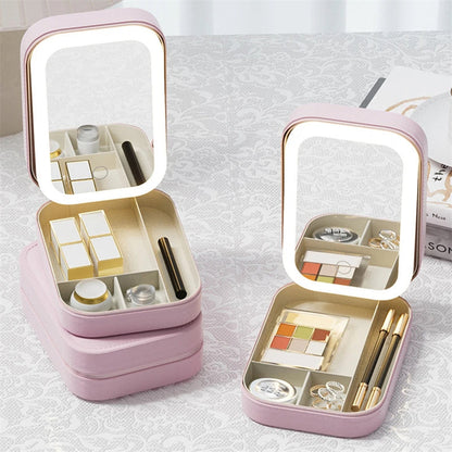 Cosmetic Box with Vanity Mirror