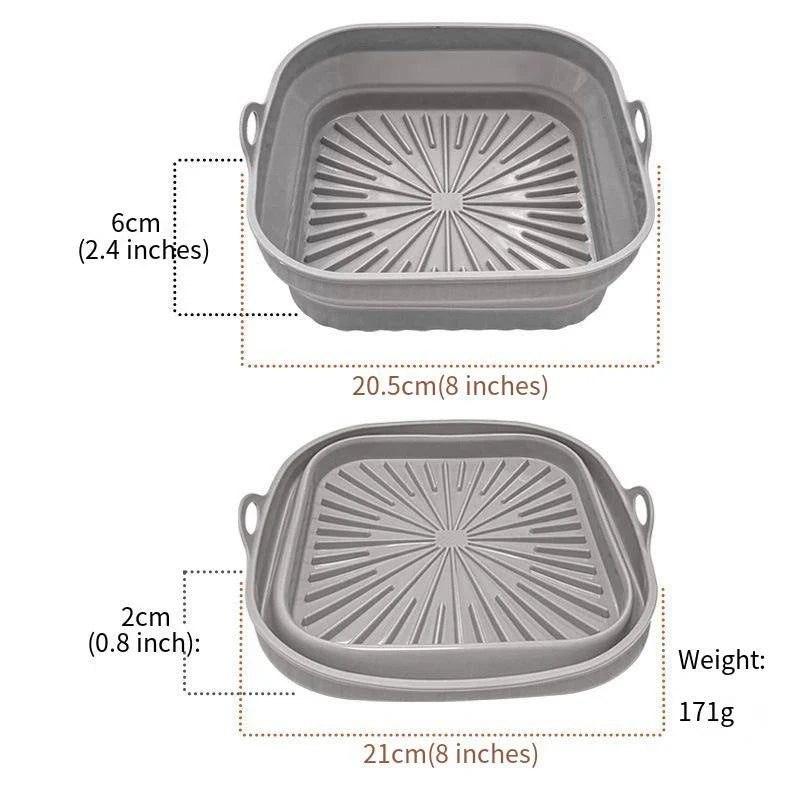 Air fryer silicone tray