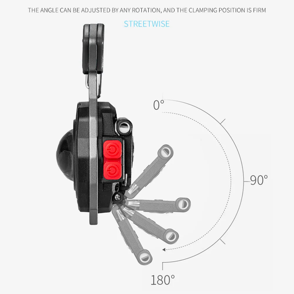 Multifunctional keychain flashlight