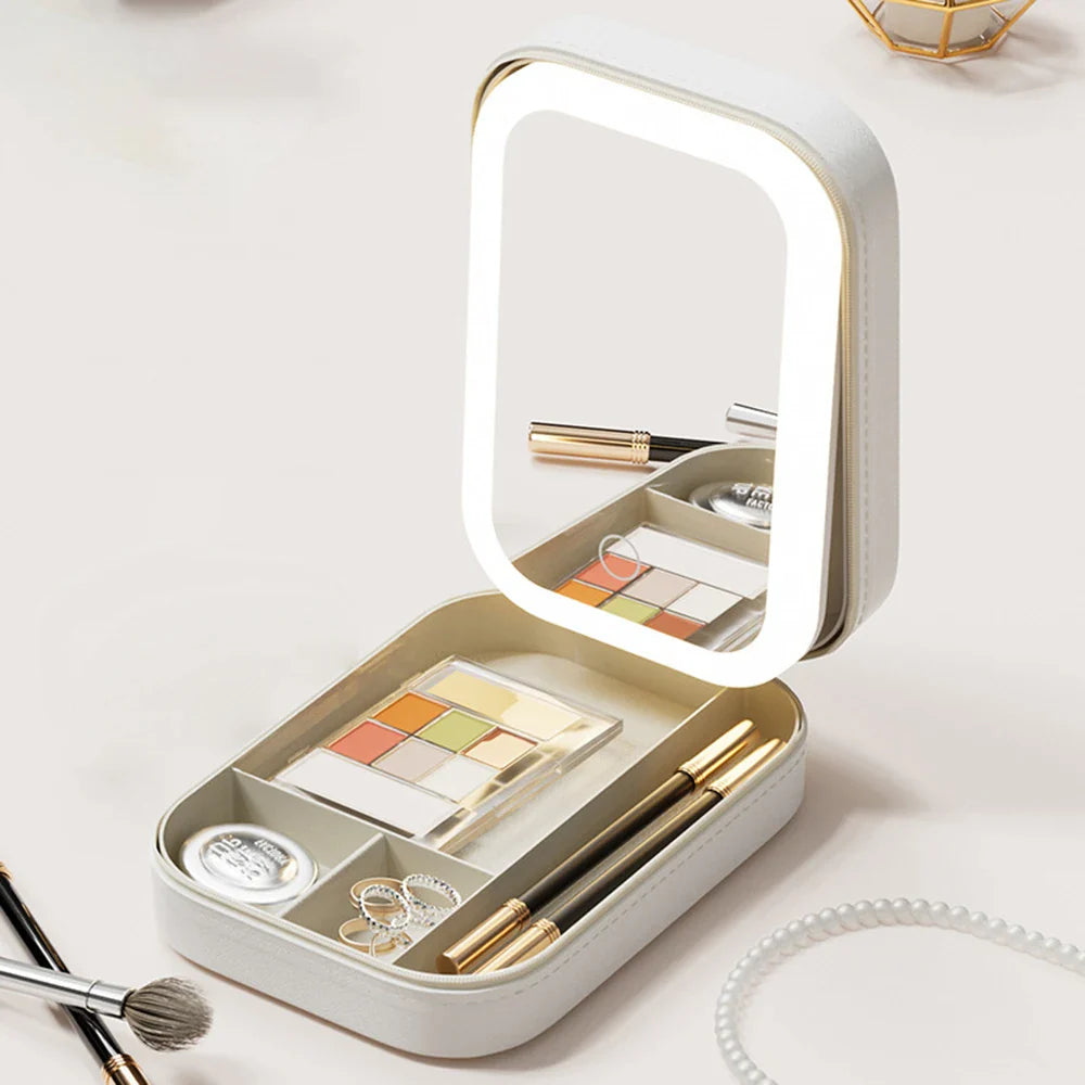 Cosmetic Box with Vanity Mirror