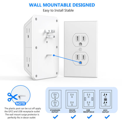 Outlet Extender + Surge Protector