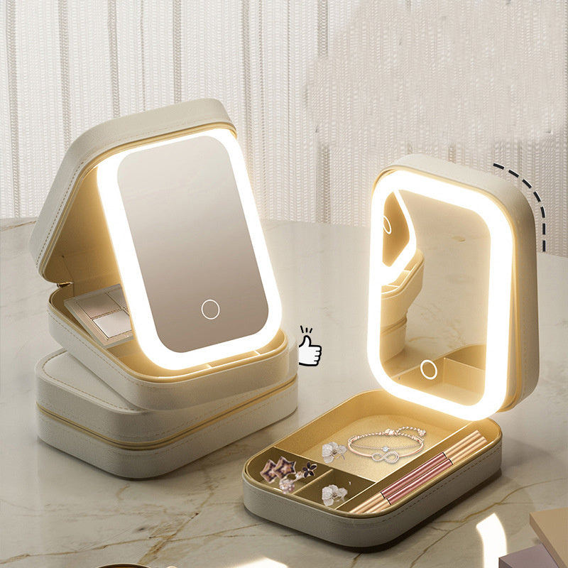 Cosmetic Box with Vanity Mirror