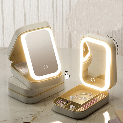 Cosmetic Box with Vanity Mirror