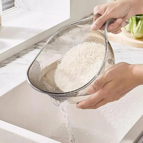 Rice Washer Strainer Bowl