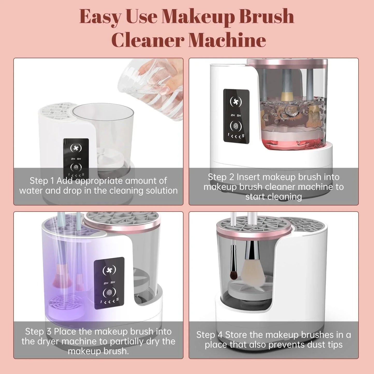 3-in-1 Makeup Brush Cleaner