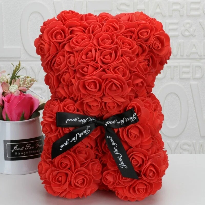 Perfect Gift: Galaxy Rose + Rose Bear