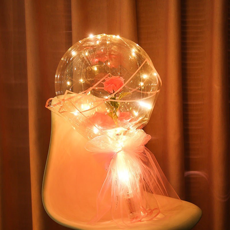 Luminous Rose Balloon