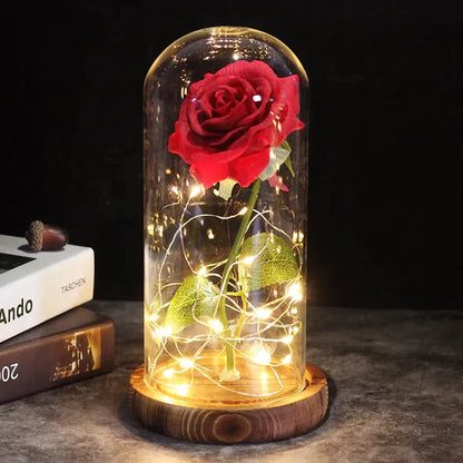 Perfect Gift: Galaxy Rose + Rose Bear