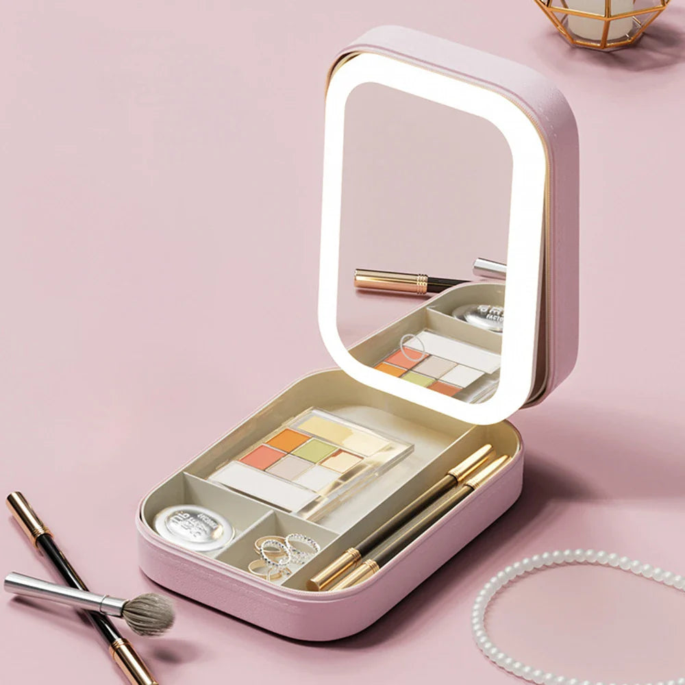 Cosmetic Box with Vanity Mirror