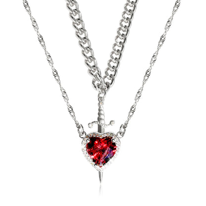 Heart & Sword Necklace