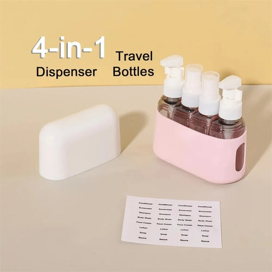 4-In-1 Travel Refillable Bottle