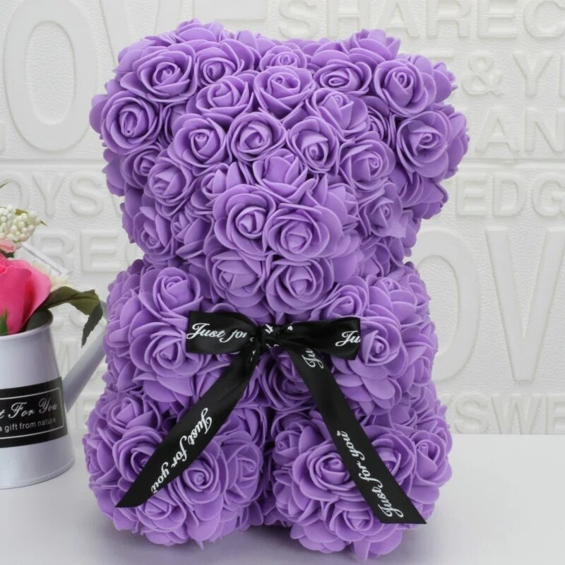 Perfect Gift: Galaxy Rose + Rose Bear